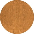 thumbnail image 1 of Ahgly Company Indoor Round Oriental Orange Industrial Area Rugs, 7' Round, 1 of 4