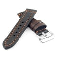 thumbnail image 2 of StrapsCo Thick Leather Watch Strap with Darkened Ends, 2 of 3
