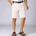 thumbnail image 3 of Hurxie Deals Men's Chino Shorts Big and Tall Dress Shorts with Zipper Pocket Summer Casual Golf Short Pants Beige,XS, 3 of 6