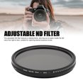 thumbnail image 3 of Adjustable ND Filter, ND2 to ND400 with Rotating Frame, Optical Glass Lens Camera Filter That Works for Various Lighting Conditions, 3 of 7