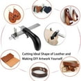 thumbnail image 7 of GUYUTING 4 Inch Leather Strip Cutter Aluminum Handle 3 Blades Precise Gauge Leather Craft Belts Straps Easy to Use & Replace, 7 of 7