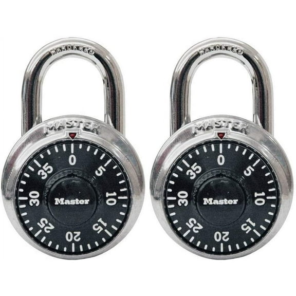 Master Lock Combination Padlock Dial - Black - 5 Pack