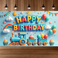 thumbnail image 2 of Colorful Design Balloon Decoration Children Celebration Banner for Birthday Party Kids Event Decoration, 2 of 9