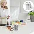 thumbnail image 3 of 2Pcs Salt Pepper Holders Stainless Steel Salt Containers Seasoning Bottles Spice Storage Cruets, 3 of 8