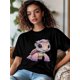 thumbnail image 2 of Women's T-Shirt,Short Sleeve Tee Shirts Casual Tops Pink Sea Turtle Crewneck T Shirt for Women, 2 of 8