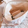 thumbnail image 4 of Bolsa de maquillaje STARDW Aesthetic Floral para mujeres y niñas de lona, 4 of 6