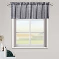 thumbnail image 1 of Shininglove Black Curtain Valance Farmhouse Cafe Kitchen Valances Short Window Treatment for Bathroom, 52" W x 15" L, 1 of 5