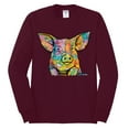 thumbnail image 3 of Dean Russo The Pig Animal Lover Mens Long Sleeve Shirt, Maroon, Medium, 3 of 6