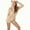 #0005-Khaki, variant on Ailaofu Women's Ultra Comfy Lounge Romper Onesie Pajamas Cute Ear Hood