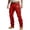 Red, variant on Western Style Cargo Pants Casual Work Trousers With Multiple Utility Pockets For Outdoor Daily Wear/Army Green/L