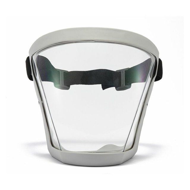 Escudo facial protector, escudo facial completo antivaho, escudo facial completo protector, escudo facial biónico transparente HD, escudo facial de seguridad, correas ajustables, a prueba de polvo