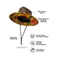 thumbnail image 5 of Unisex Wide Brim Straw Hat - Stylish Sun Protection Hat with Chin Strap for Outdoor Activities, 5 of 6