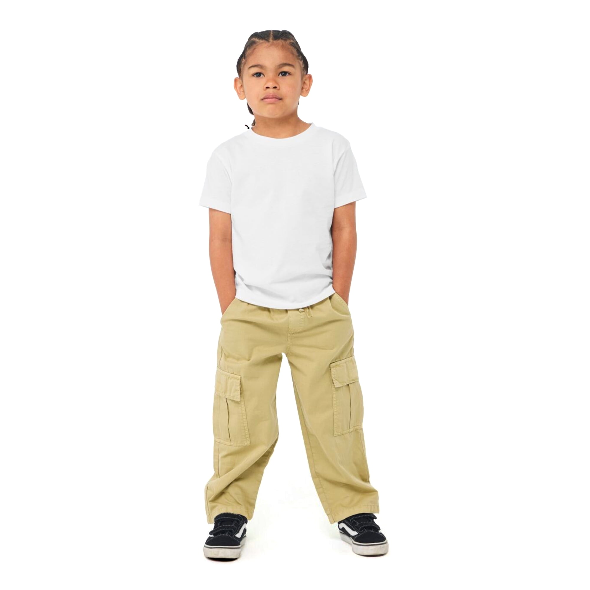 BELLA+CANVAS Youth Unisex Short Sleeve Crew Neck T-Shirt for Crafting, White, Youth Large