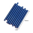 thumbnail image 7 of Tachiuwa 5x10 Pieces Colored Hot Melt Glue Sticks Glitter Hot Glue Sticks for DIY Craft Blue, 7 of 7