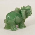 thumbnail image 5 of Statue d'Éléphant en Pierre de Jade Verte Artificielle Sculptée à la Main 3.8cm, 5 of 5