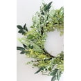 thumbnail image 4 of 12" Green and Brown Decorative Mixed Berry Artificial Spring Floral Twig Wreath - Unlit, 4 of 5