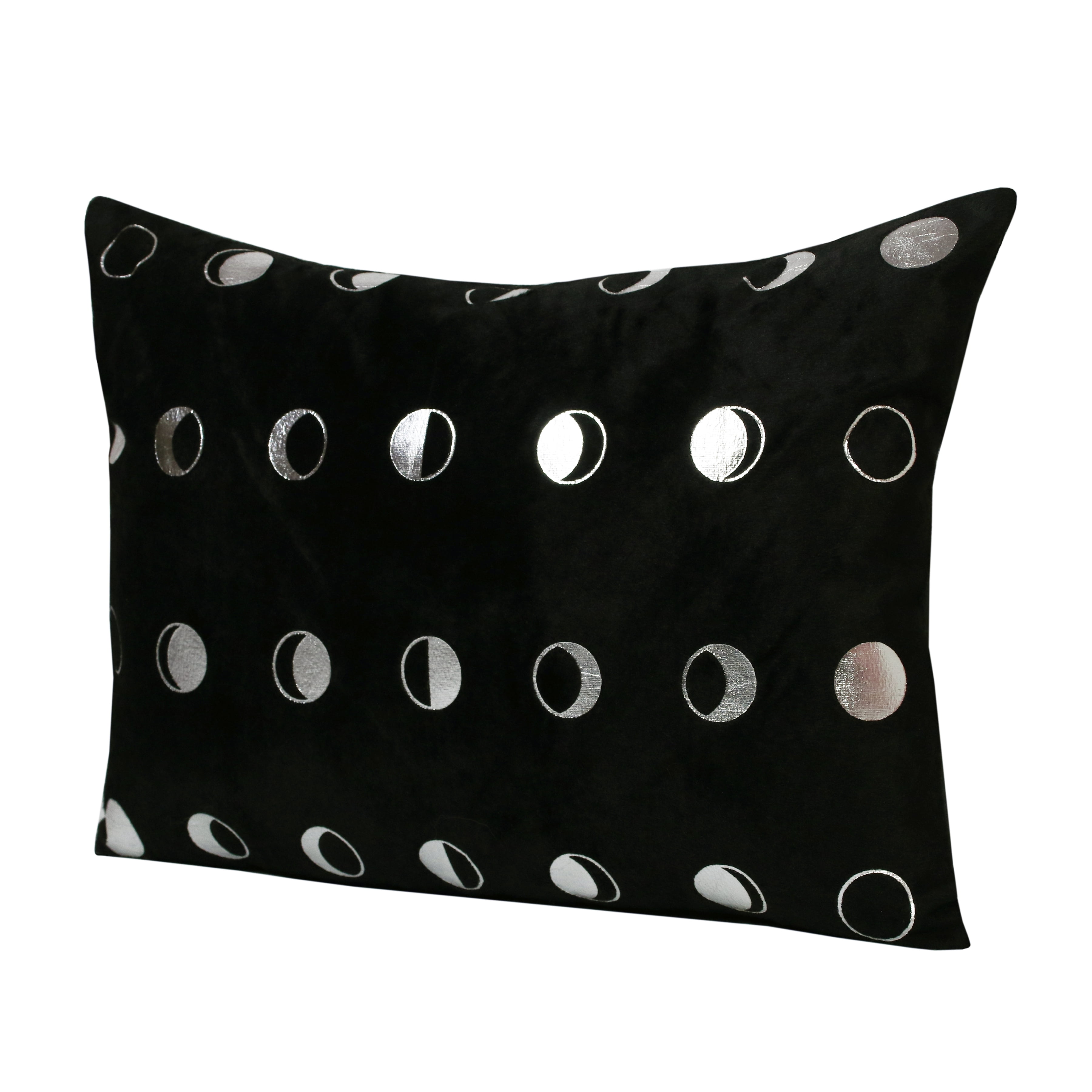 Harlow Hill 14" x 20" Black/Silver Dots Performance Adult Decorative Throw Pillow Cover
