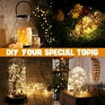thumbnail image 2 of Keinxs 12Pcs Flexible Starry String Lights Battery Powered Copper Wire Lights Twinkle Firefly Lights for DIY Wedding Party Christmas Halloween Decoration Lights Warm White, 2 of 5
