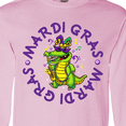 thumbnail image 4 of Inktastic Mardi Gras Party Alligator Long Sleeve T-Shirt, 4 of 5