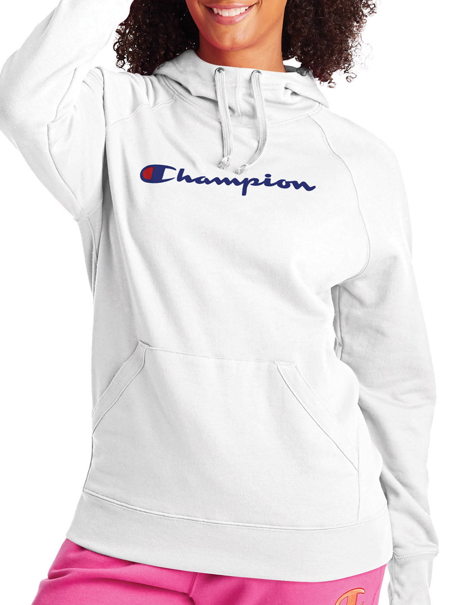 Champion Womens Womens Powerblend Fleece Hoodie Graphic