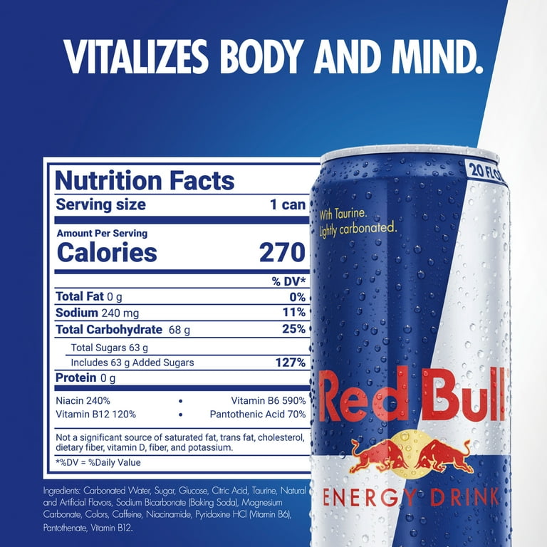 Red Bull Energy Drink, Single 20 fl oz Can - Walmart.com
