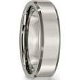 thumbnail image 4 of Titanium Brushed And Polished 6mm Beveled Edge Band (Size 13) Made In China tb111-13, 4 of 5