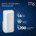 thumbnail image 2 of Extensor de Rango WiFi 6 NETGEAR EAX12 Mesh AX1600 1.6 Gbps Cobertura 110 m2, 2 of 5