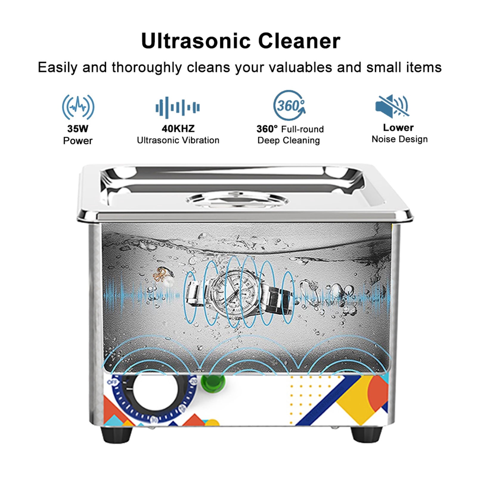 Ultrasonic Cleaner 35W Ultrasonic Glasses Cleaner 800ML Ultrasonic Bath For Glasses Jewelry Ultrasound Cleaning Washing Machine