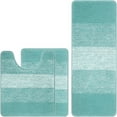thumbnail image 6 of Bathroom Rugs, Yamaziot Bath Mat Set of 3, Absorbent Microfiber Non-Slip Shaggy Ultra Soft Bathroom Runner with U Shaped Contour Toilet Mat for Tub Front, Shower Inside Floor, 6 of 8