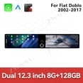 thumbnail image 3 of ZWNAV Dual 12.3 inch Screen Car Radio For Fiat Doblo 2002-2017 Android GPS Navigation Multimedia Video Player Stereo Receiver Head Unit, 3 of 15