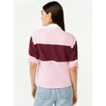 thumbnail image 3 of Free Assembly Women's Tie Sleeve Polo Top, 3 of 6