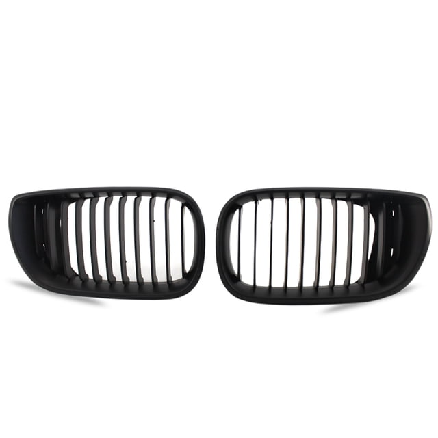 Rejilla de riñón protectora de una sola línea ABSABS Protective Frente Grille Grille Grill Estilo automático Reemplazo Reemplazo de accesorios Reemplazo para E46 4D Sedan 320i 2002-2005 Matte Black Inevent VI001699-01