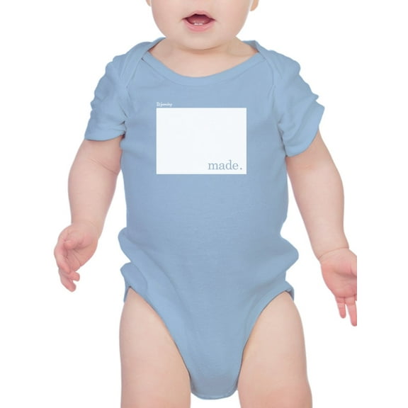 Made In Wyoming Bodysuit Infant -Smartprints Designs,  12 Months