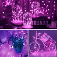 thumbnail image 5 of (3 Pack) Bolweo Purple Battery Operated Fairy Led String Lights,Christmas Decoration Lights,10Ft/3M 30Leds For Indoor Outdoor Home Garden Camping Girls Room Bedroom Living Room - Purple, 5 of 9
