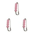 thumbnail image 1 of Juego de 3 broches de perlas Jumpingount con bufanda de moda multicolor, 1 of 1