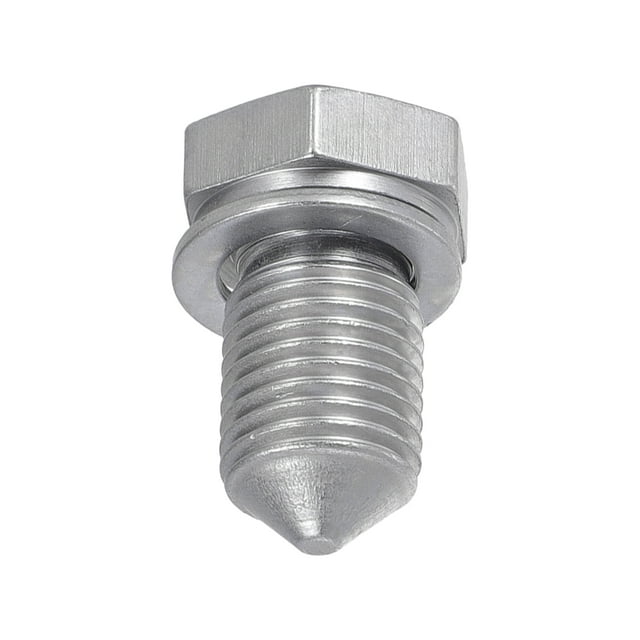 Tapón de drenaje de aceite Reparación de rosca No.N90813202 para Audi A3 2006-2016 tono metálico plateado 1 Pc