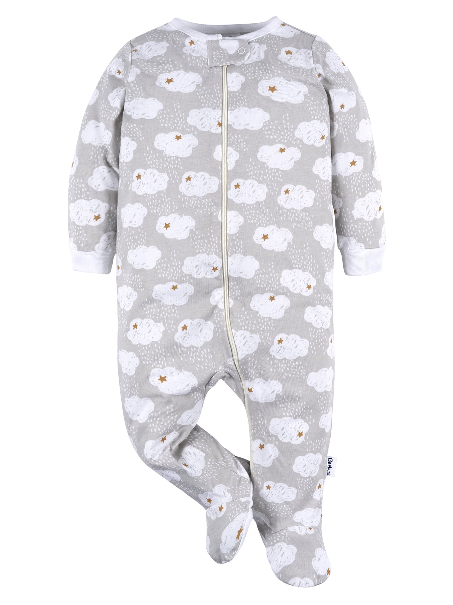 Gerber Gender Neutral Sleep ´N Play Footed Pajamas, 2-Pack, Sizes 0/3 Months - 12 Months