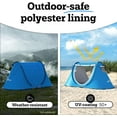thumbnail image 4 of Pop Up Tent - 2 Person Pop Up with Double Doors - Sky Blue, 4 of 8