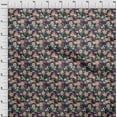 thumbnail image 4 of oneOone Cotton Silk Brown Fabric Asian Floral Quilting Supplies Print Sewing Fabric By The Yard 42 Inch Wide, 4 of 4