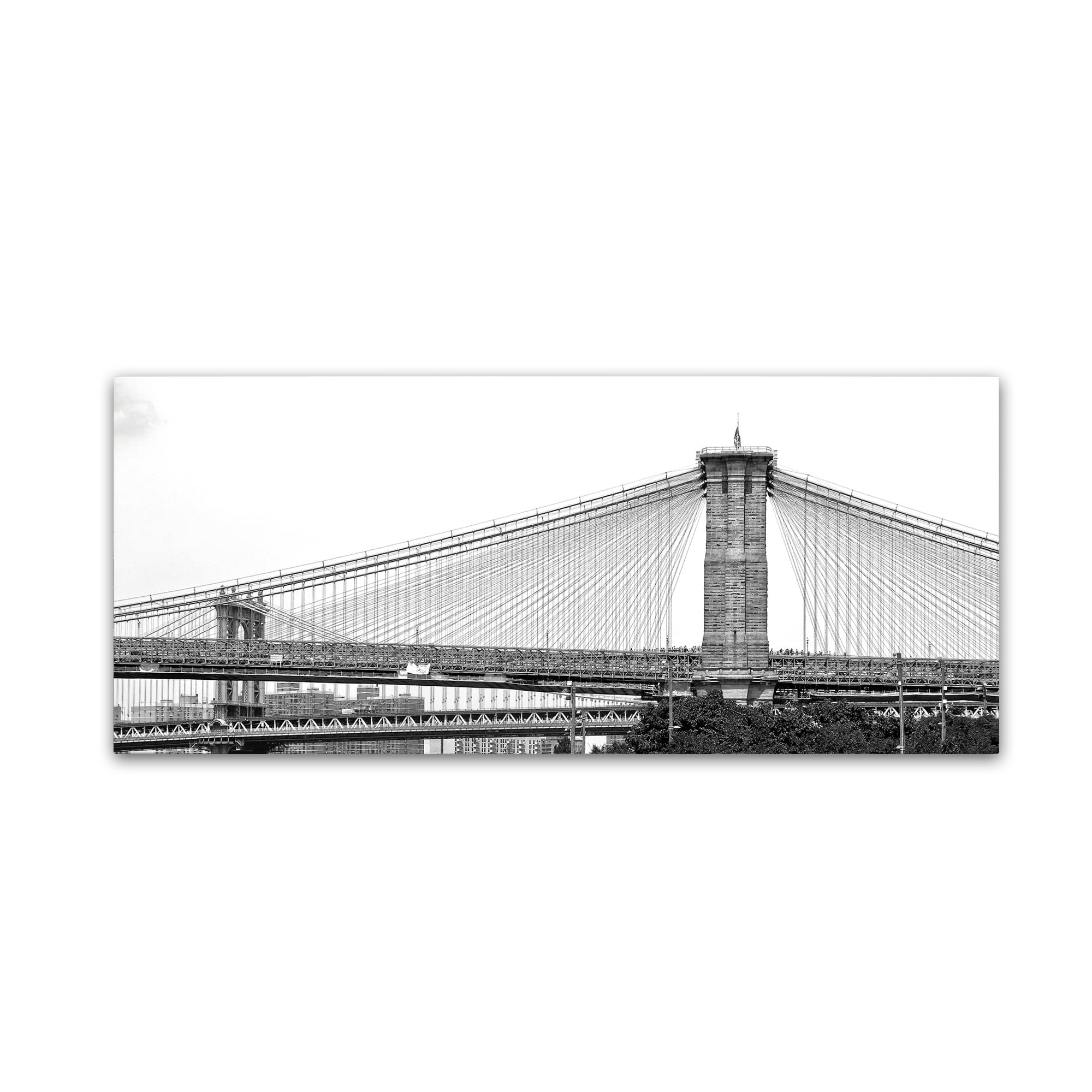 Trademark Fine Art "Brooklyn Bridge 5" Canvas Art by CATeyes