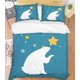 thumbnail image 1 of 3D Cartoon Azul Cielo Nocturno Oso Polar Animal Estrella Funda de edredón Juego de ropa de cama, 1 of 2