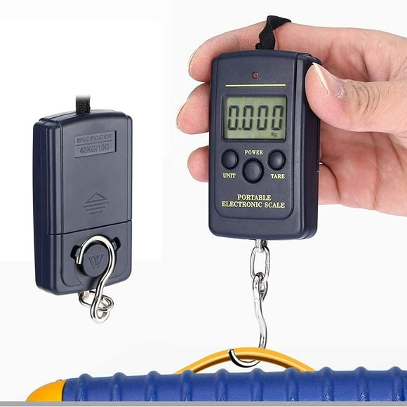 10g-40kg Luggage Weight Scale, High Precision Portable Hanging Digital Scale with Hooks for Food Fishing Hunting Travel Luggage Weighing