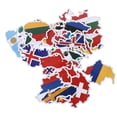thumbnail image 4 of 150 hojas de pegatinas de avión, pegatinas de banderas de países, pegatinas para maletas de viaje, álbumes de recortes, tazas y maletas., 4 of 8