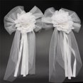 thumbnail image 1 of Decoración de bricolaje para coche de boda, decoración para fiestas de bodas, lazo para coche, accesorios para respaldo de silla, ramillete, 1 of 6