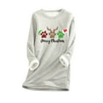thumbnail image 1 of Birdeem Haut en Peluche Chaud Imprimé de Noël pour Femme, 1 of 1