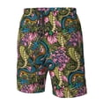 thumbnail image 5 of Naloa Snake And Flower Men's Beach Shorts, Surfing shorts, Swim trunks, Quick Dry Swim Trunks for Surfing Beach Fun - Medium, 5 of 9