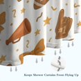thumbnail image 6 of Football and Cheer Goods Pattern Shower Curtain 84"x72" ,Bathroom Decorative Shower Curtains Set with 12 Hooks,Modern Waterproof Washable Shower Curtain, 6 of 6