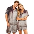 thumbnail image 2 of Halloween Pj Set Halloween Couple Pajamas Matching Sets Button Up Pajamas Spooky Pajamas Women Halloween Pajamas Couple Pajamas Matching Sets Womens Pajama Sets With Pockets, Black, L, 2 of 5