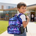 thumbnail image 3 of Uorisanigo Kids Backpack for Toddler Boys Preschool, Mini Lightweight Galaxy Monster Truck Schoolbag with Adjustable Straps, Casual Daypack for Camping Daily Use, 3 of 7