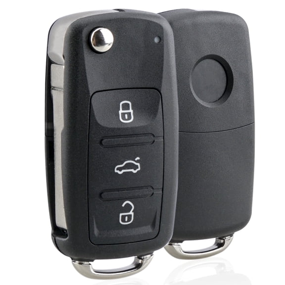 DON'T TOUCH MY KEY 3 Button Flip Remote Smart Key Case Cover Shell for VW Polo Sharan Tiguan Caddy